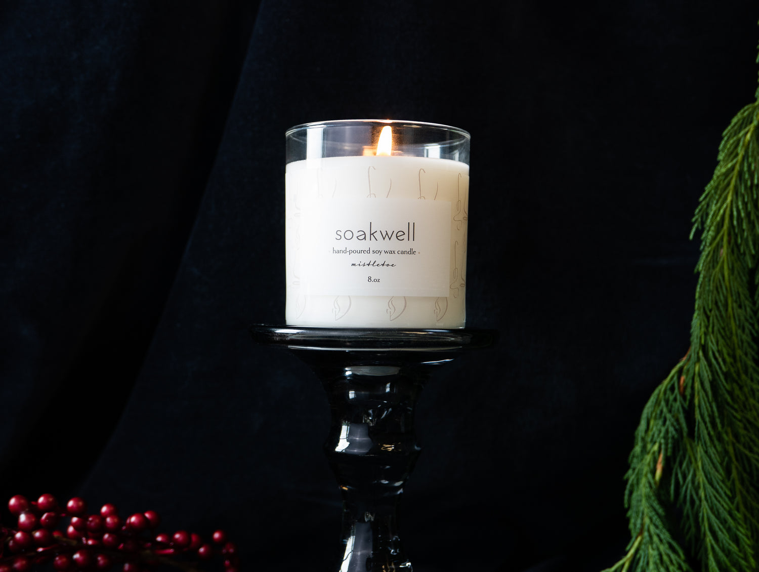 Mistletoe Soy Wax Candle - 8 o.z.
