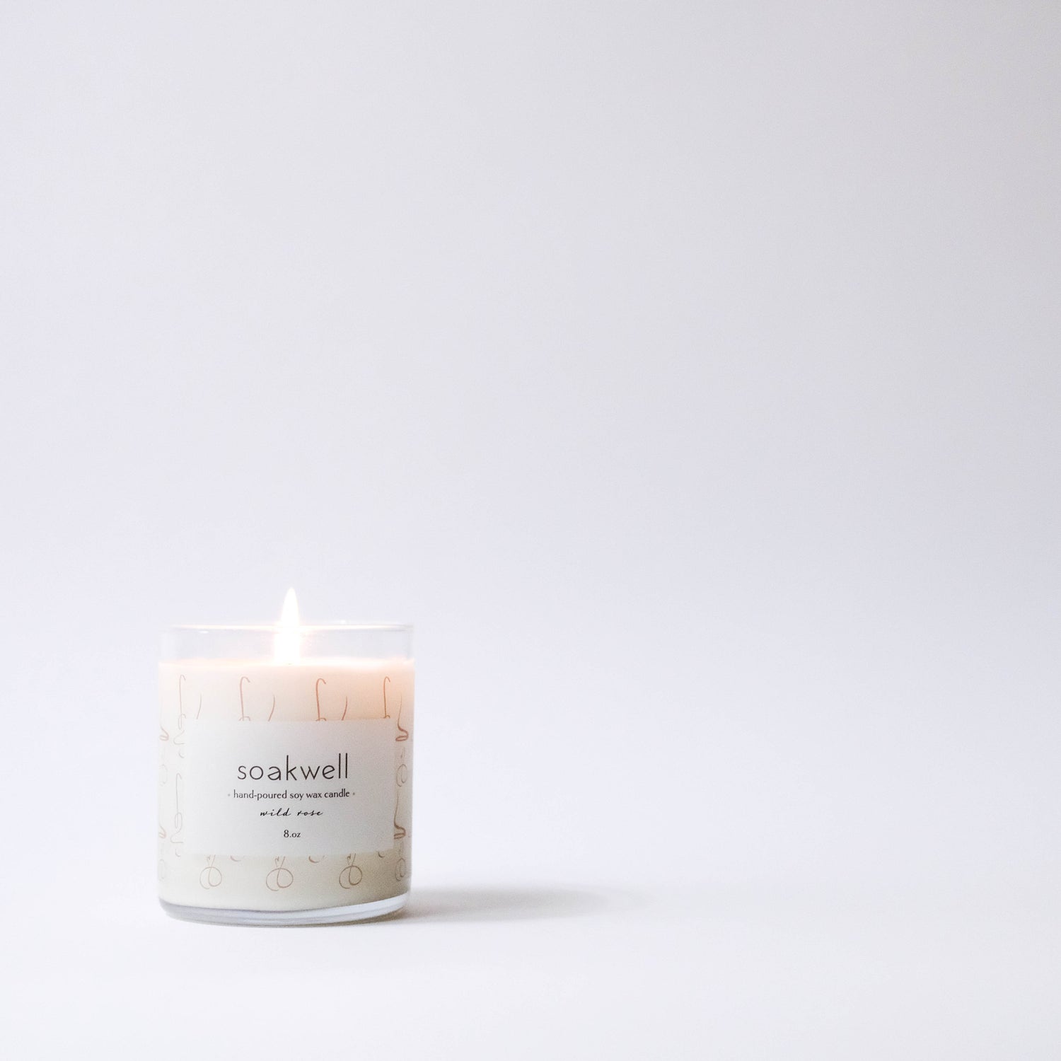 Wild Rose Soy Wax Candle - 8 o.z.